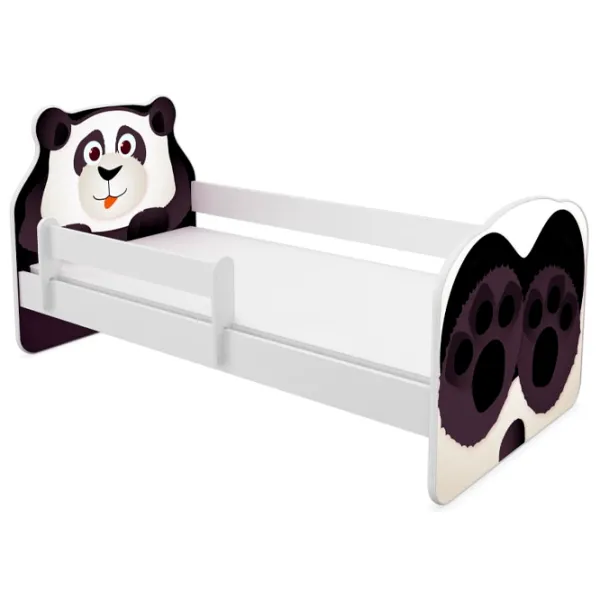 Детская кровать ACMA Meble Acma VII Animals Panda 80 x 160 см / ЛДСП / Белый photo 1 Детская кровать ACMA Meble Acma VII Animals Panda 80 x 160 см / ЛДСП / Белый photo 1