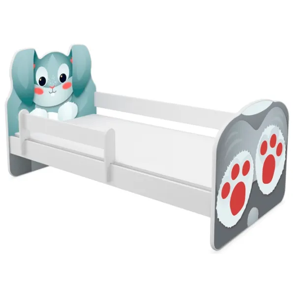 Детская кровать ACMA Meble Acma VII Animals Bunny 80 x 160 см / ЛДСП / Синий photo 1 Детская кровать ACMA Meble Acma VII Animals Bunny 80 x 160 см / ЛДСП / Синий photo 1