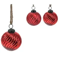 Игрушки для ёлки Christmas 51115 8 см / Красный