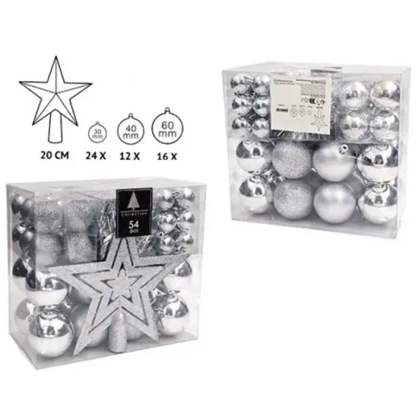 Jucării pentru brad Christmas 51161  / Silver photo 1