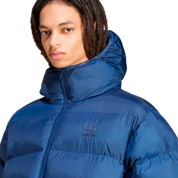Scurtă pentru bărbați Adidas Tonal Hooded Puffer Demisezon / Blue photo 3 Scurtă pentru bărbați Adidas Tonal Hooded Puffer Demisezon / Blue photo 3