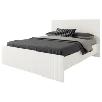 Кровать ML-Mobila Velivet 8 180 x 200 см / ЛДСП / Белый