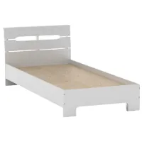 Кровать KompaniT Stil 90 x 200 см / ЛДСП / Белый