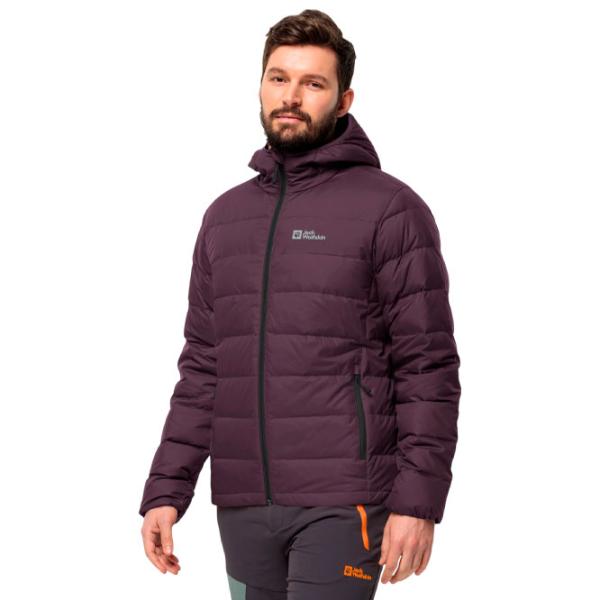 Scurtă pentru bărbați Jack Wolfskin Ather Down Hoody Demisezon / Plum photo 1 Scurtă pentru bărbați Jack Wolfskin Ather Down Hoody Demisezon / Plum photo 1