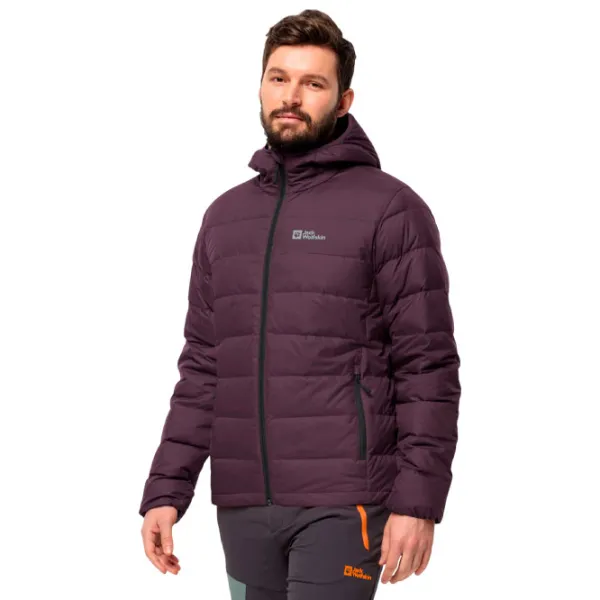 Scurtă pentru bărbați Jack Wolfskin Ather Down Hoody Demisezon / Plum photo 1 Scurtă pentru bărbați Jack Wolfskin Ather Down Hoody Demisezon / Plum photo 1