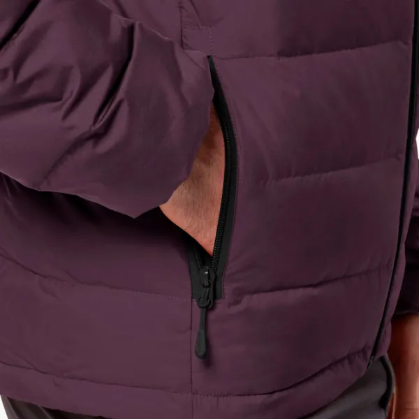 Scurtă pentru bărbați Jack Wolfskin Ather Down Hoody Demisezon / Plum photo 2 Scurtă pentru bărbați Jack Wolfskin Ather Down Hoody Demisezon / Plum photo 2
