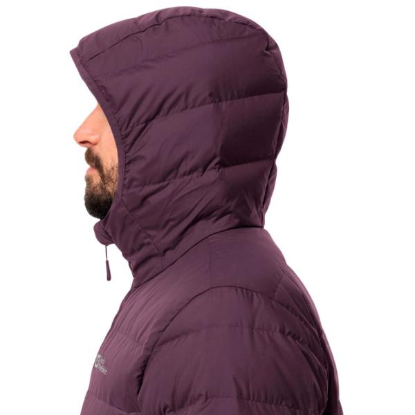 Scurtă pentru bărbați Jack Wolfskin Ather Down Hoody Demisezon / Plum photo 3 Scurtă pentru bărbați Jack Wolfskin Ather Down Hoody Demisezon / Plum photo 3