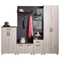 Комплект для прихожей Ambianta Bruno ДСП / Серый 