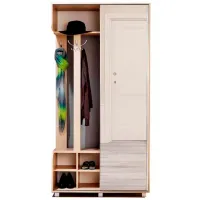 Шкаф для прихожей Ambianta Mix ДСП / Кремовый