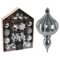 Jucării pentru brad Christmas 54242  / Silver