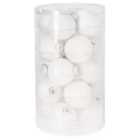 Jucării pentru brad Christmas 36844 6 cm / White