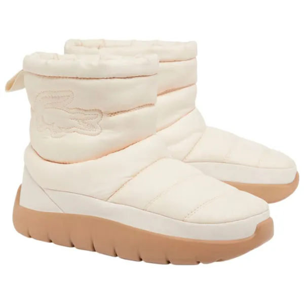 Cizme pentru femei Lacoste Serve Slipper Mid Beige / Poliester photo 1