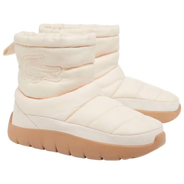 Cizme pentru femei Lacoste Serve Slipper Mid Beige / Poliester photo 1