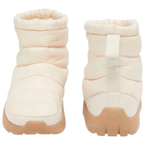 Cizme pentru femei Lacoste Serve Slipper Mid Beige / Poliester photo 3