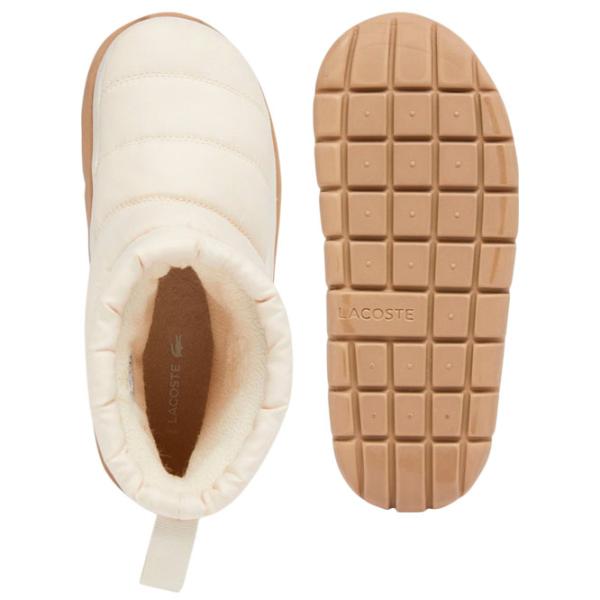 Cizme pentru femei Lacoste Serve Slipper Mid Beige / Poliester photo 4