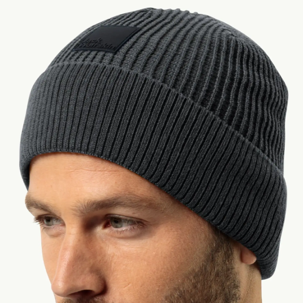 Шапка унисекс Jack Wolfskin JW19121716350  Grey photo 2 Шапка унисекс Jack Wolfskin JW19121716350  Grey photo 2