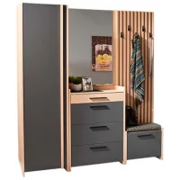 Комплект для прихожей Ambianta Solaris ДСП меламин / Кремовый