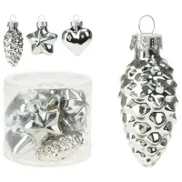Игрушки для ёлки Christmas 49187 4 см / Серебряный