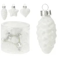 Игрушки для ёлки Christmas 49189 4 см / Белый