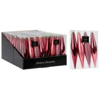 Игрушки для ёлки Christmas 51153 15 см / Розовый