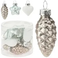 Игрушки для ёлки Christmas 45832 4 см / Серебряный