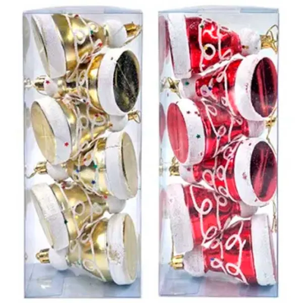 Jucării pentru brad Christmas 20206 5 cm / Red, gold photo 1