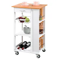 Etajeră Kesper 25777 Lemn / White photo 2