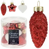 Jucării pentru brad Christmas 23337 2 cm / Red