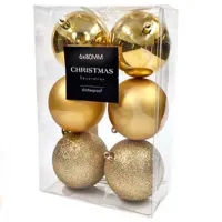 Jucării pentru brad Christmas 34461 8 cm / Gold