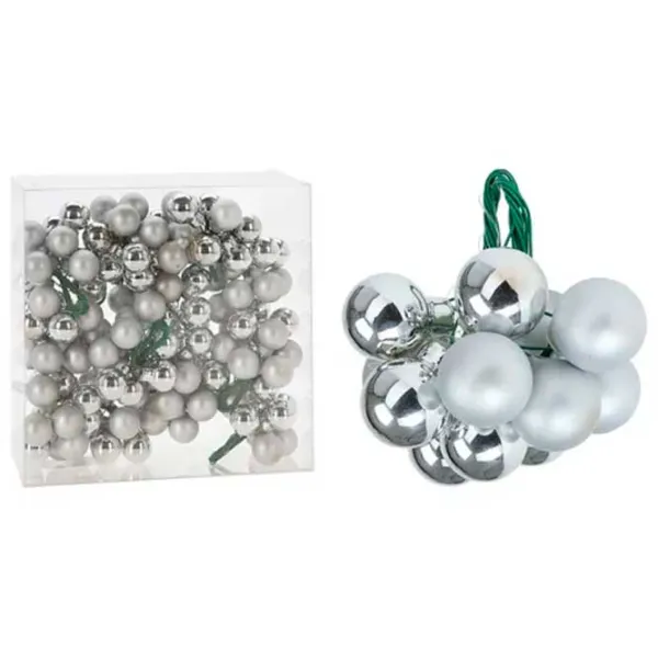 Jucării pentru brad Christmas 34455 2 cm / Silver photo 1