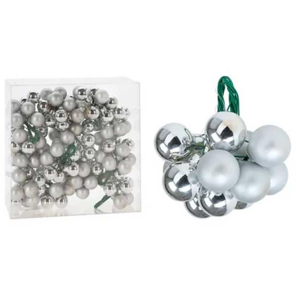 Jucării pentru brad Christmas 34455 2 cm / Silver photo 1