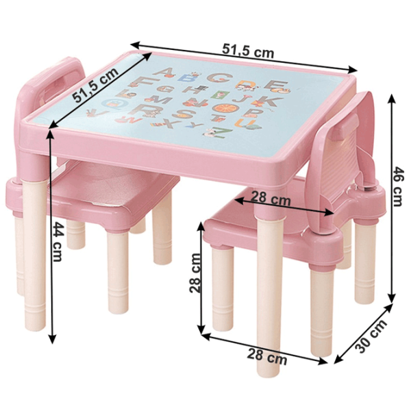 Детский мебельный набор Mobhaus BALTO Розовый / для девочек photo 2 Детский мебельный набор Mobhaus BALTO Розовый / для девочек photo 2