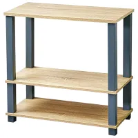 Стеллаж Kesper 18451 МДФ / Серо-Бежевый