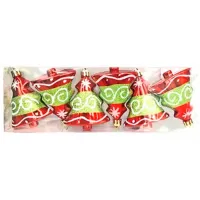 Игрушки для ёлки Christmas 20188 6 см / Красный