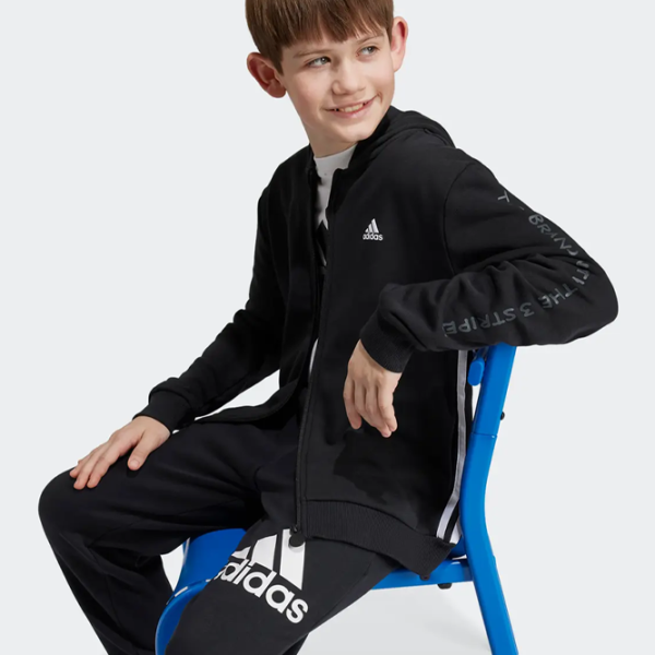 Hanorac pentru băieți Adidas ADIV9452   / Black photo 4 Hanorac pentru băieți Adidas ADIV9452   / Black photo 4