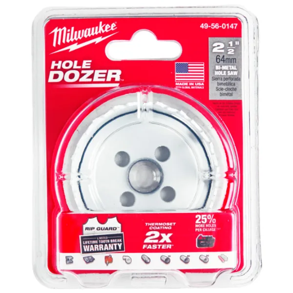 Коронка Milwaukee Hole Dozer Биметалл / 1/2" photo 4 Коронка Milwaukee Hole Dozer Биметалл / 1/2" photo 4