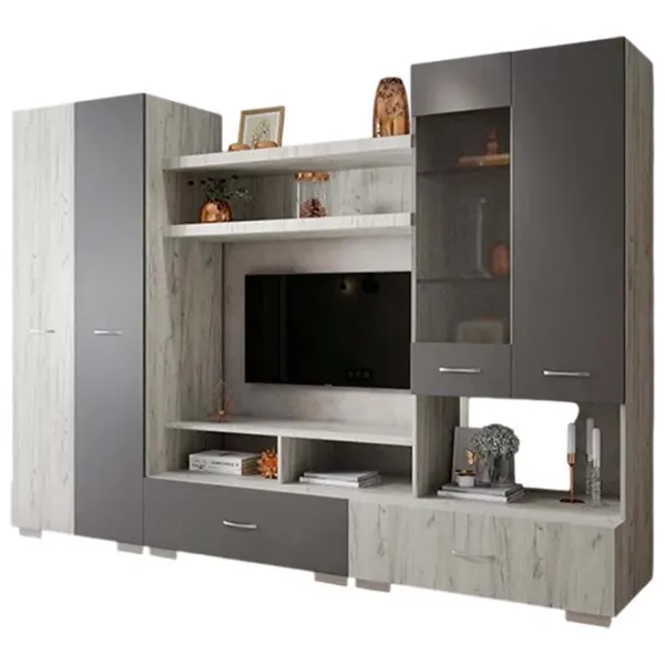 Living ML-Mobila МЛ-1 Вар.2 Liniară / Oak Golden photo 1