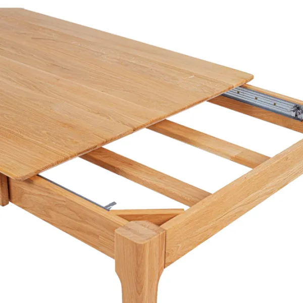 Masă de bucătărie extensibilă Mobicasa Loki 160/215x90 Lemn/ Natur Wax photo 5