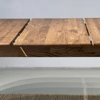 Masă de bucătărie extensibilă Mobicasa Hovdala 140/180x90 Lemn/ Rustic Wax photo 4