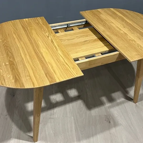 Masă de bucătărie extensibilă Mobicasa Hovdala 120/150x80 Lemn/ Natur Wax photo 2