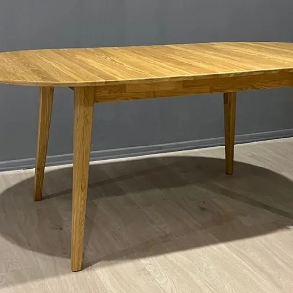 Masă de bucătărie extensibilă Mobicasa Hovdala 120/150x80 Lemn/ Natur Wax photo 3