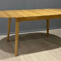 Masă de bucătărie extensibilă Mobicasa Hovdala 120/150x80 Lemn/ Natur Wax photo 3