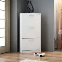 Dulap pentru încălțăminte TopEshop Paula 116 x 60 x 60 /White /White photo 2