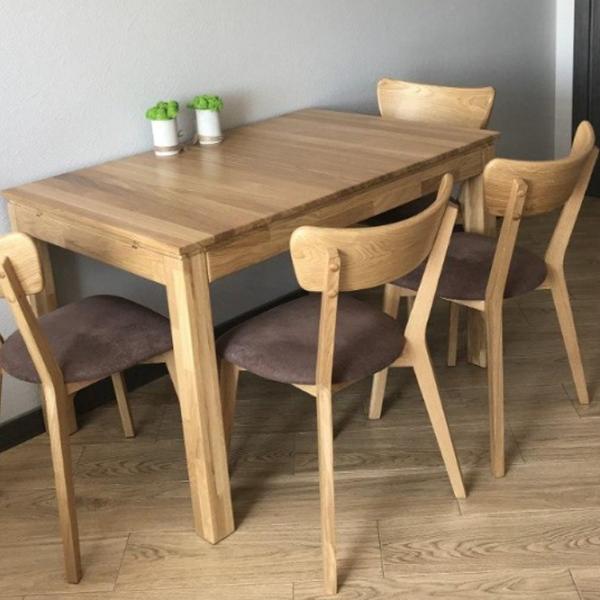 Masă de bucătărie extensibilă Mobicasa Praga 110/150x70 Lemn/ Natur Wax photo 3 Masă de bucătărie extensibilă Mobicasa Praga 110/150x70 Lemn/ Natur Wax photo 3