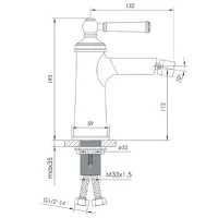 Смеситель для биде Imprese ZMK031806070 Латунь photo 2