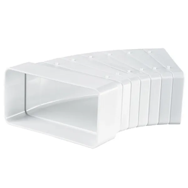 Conector de aeroduct Ventika KO60-UNI  Plastic / White photo 1