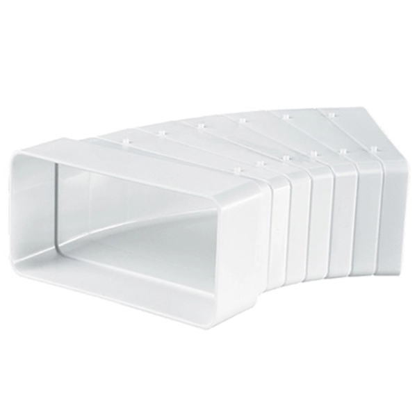 Conector de aeroduct Ventika KO60-UNI  Plastic / White photo 1