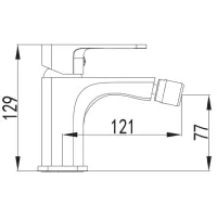 Baterie pentru bideu Imprese 40256 Alamă photo 2