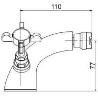 Смеситель для биде Imprese 40280 Латунь photo 2
