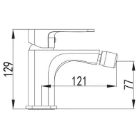Baterie pentru bideu Imprese 40255 Alamă photo 2